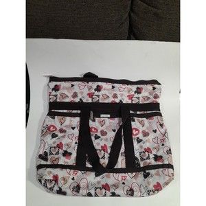 Studiosak Shoulder Bag Tote Braciano  Hearts Pink XL  21 Inch Wide